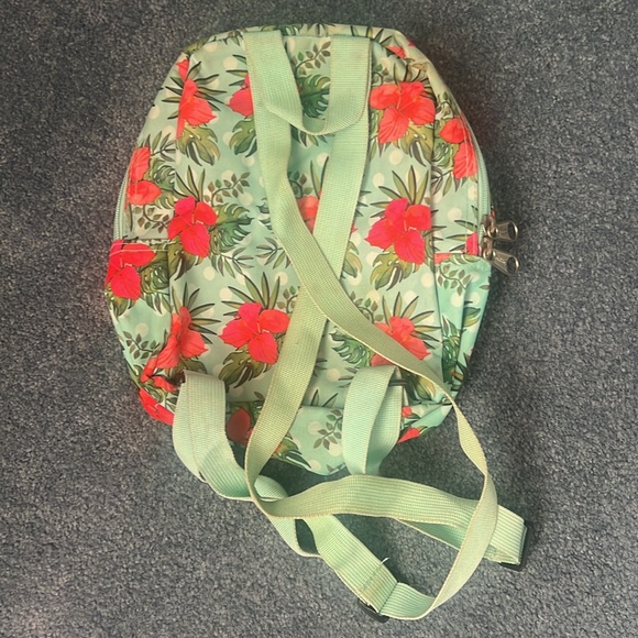 Dickies Teal Hibiscus Mini Backpack - Picture 2 of 5